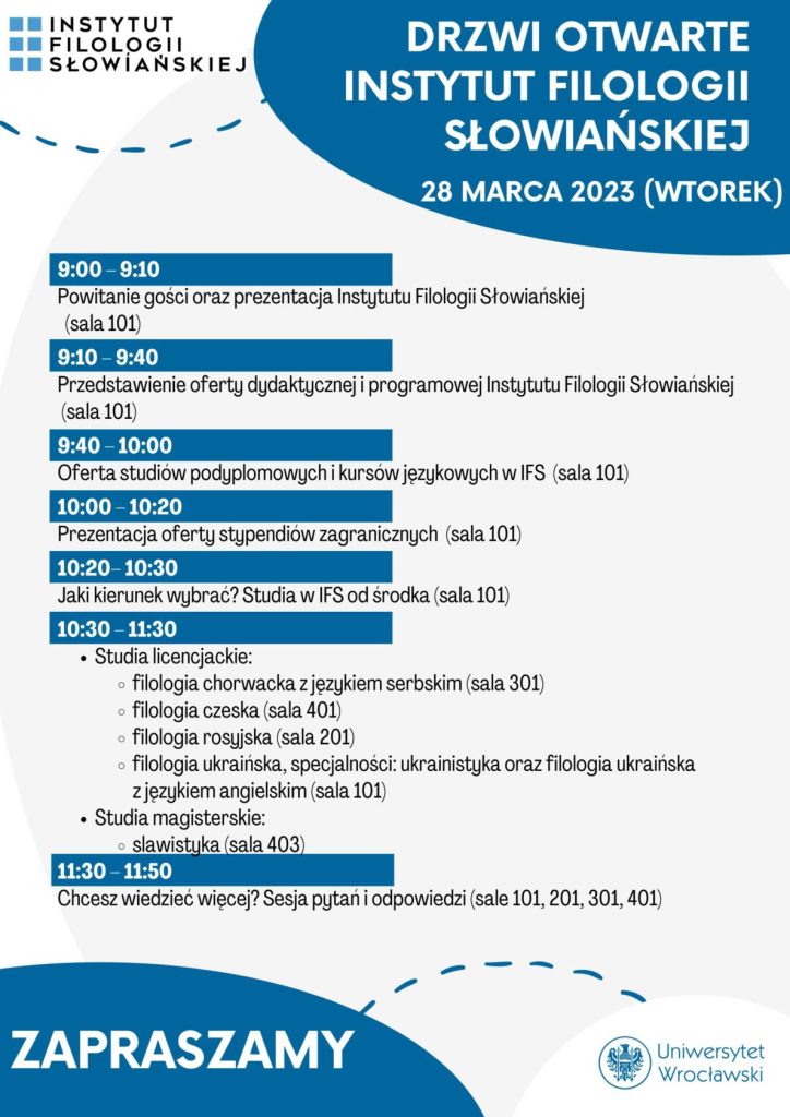 Plakat drzwi otwartych 2023